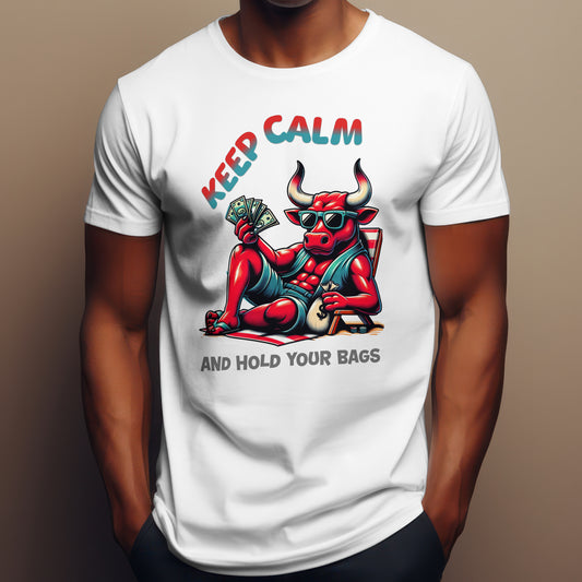 T-Shirt Chilling Bull Keep Calm Unisex