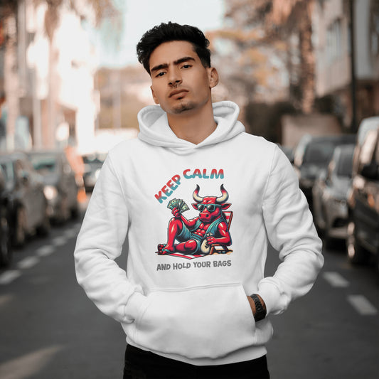 Hoodie Chilling Bull Keep Calm Unisex