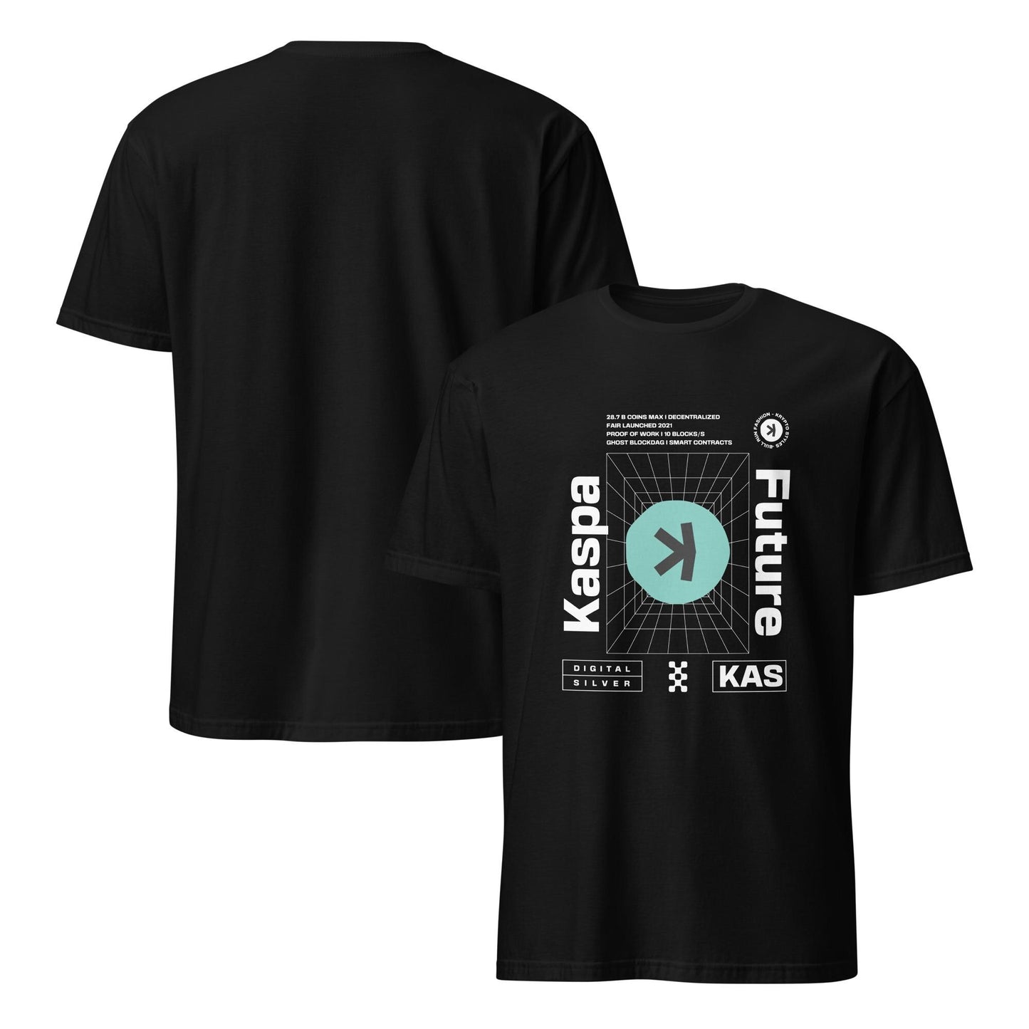 T-Shirt Kaspa Future Digital Silver Blockchain BTC Krypto Geschenk Männer